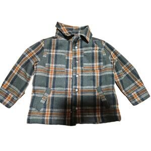 Old Navy Boys' 3T Plaid Flannel‎ Button-Up Jacket